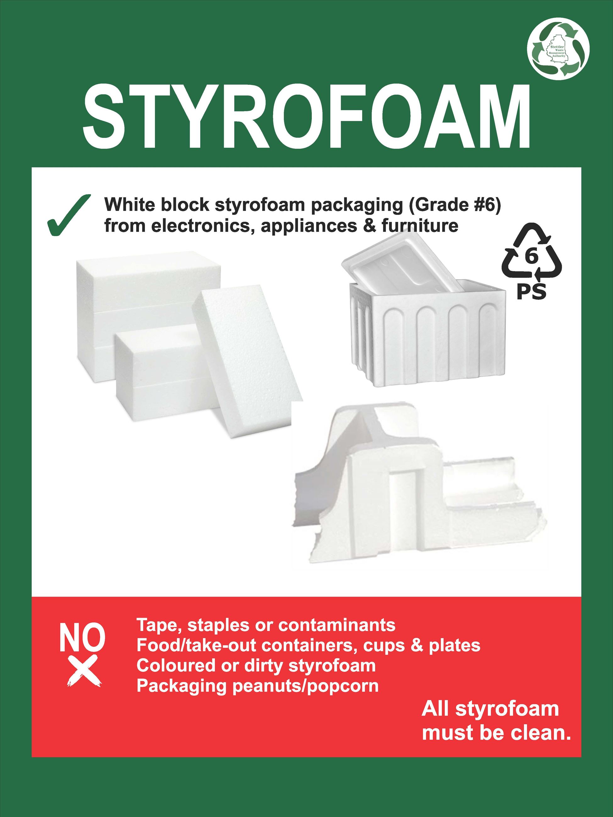 Styrofoam Recycling at Stettler Transfer Station