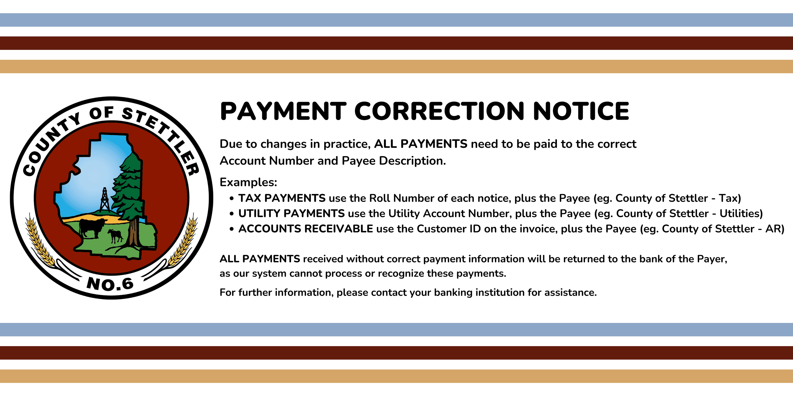 2024 06 20 - Payment Correction Notice