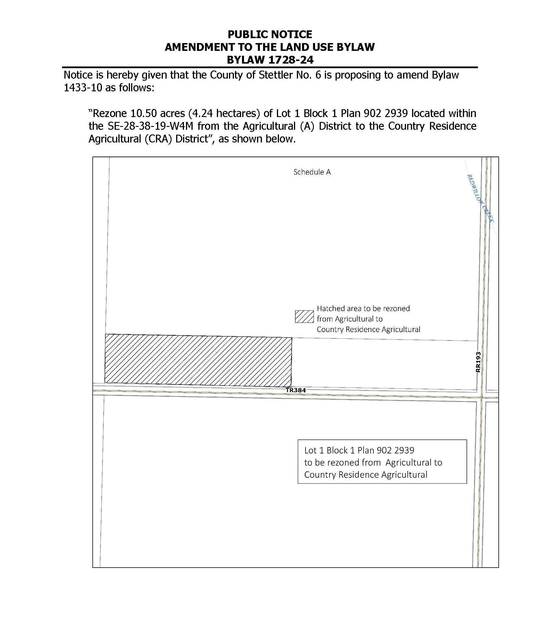 Public Notice Bylaw 1728