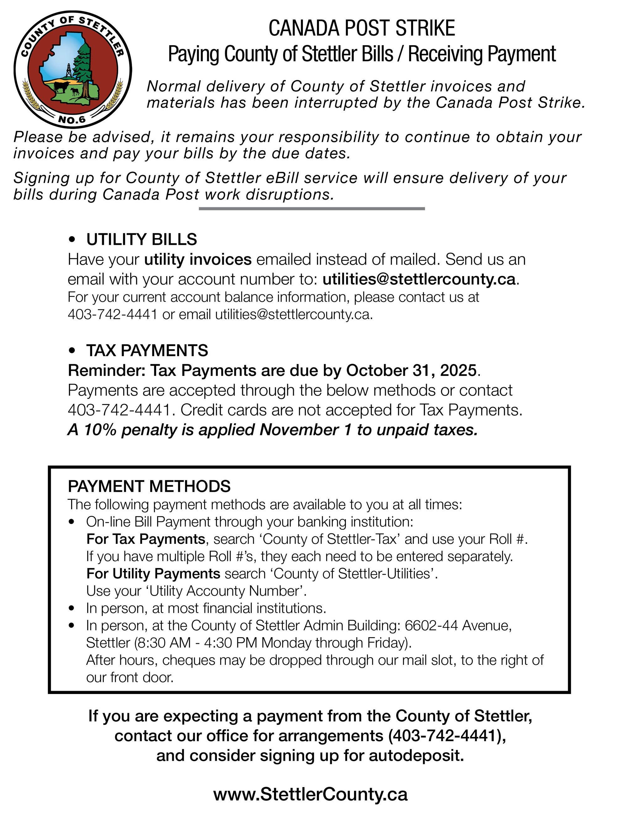 Canada Post Strike Poster